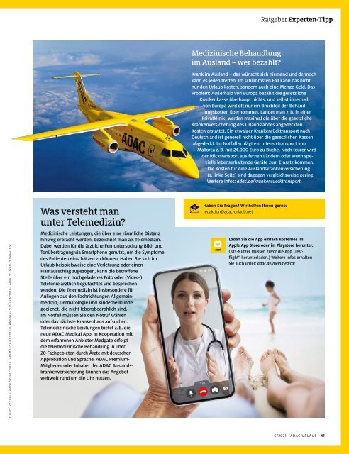 ADAC Urlaub Magazin, November-Ausgabe 2021, Württemberg