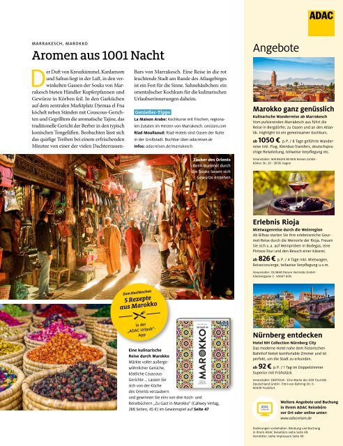 ADAC Urlaub Magazin, November-Ausgabe 2021, Württemberg