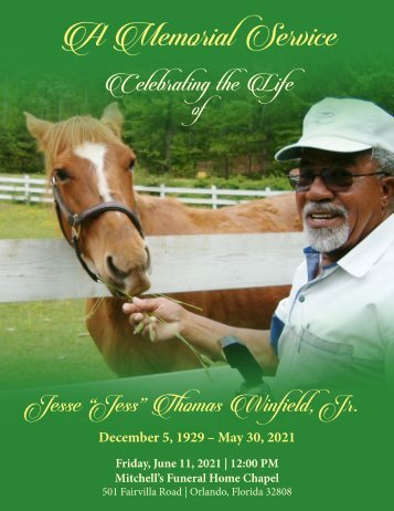 Sample Funeral Program 1