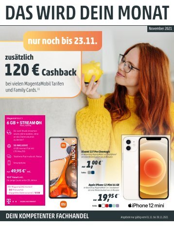 Telekom Monatsflyer November 2021