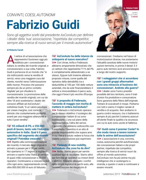 Flotte&finanza 52 settembre 2019