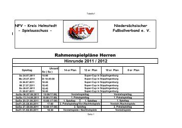 Spielausschuss - Fußballverband e. V. - NFV Kreis Helmstedt