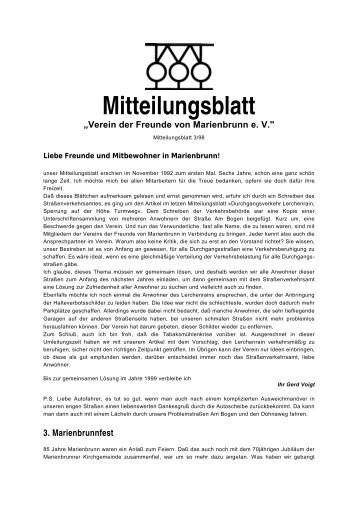 Mitteilungsblatt - Gartenvorstadt Leipzig-Marienbrunn