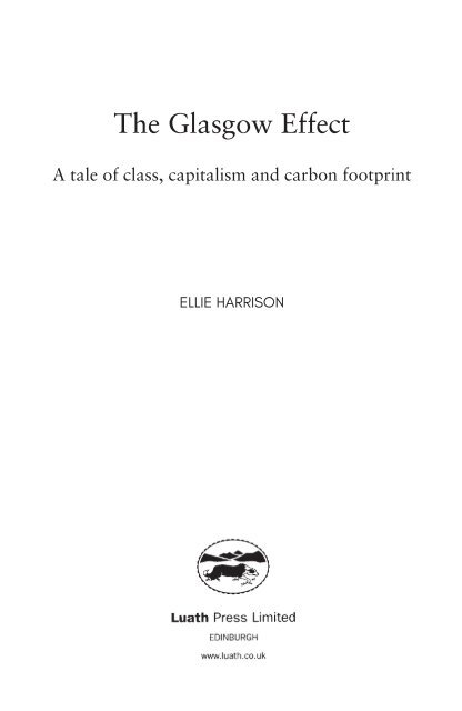 The Glasgow Effect by Ellie Harrison 