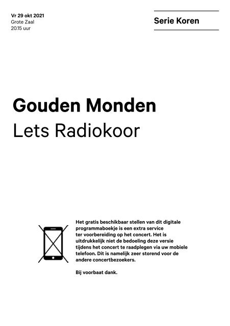 2021 10 29 Gouden Monden - Lets Radiokoor