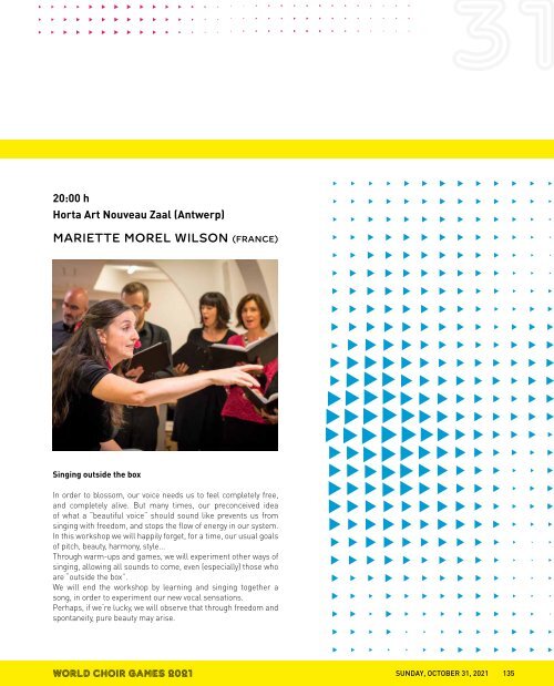 World Choir Games Flanders 2021 - Program Book