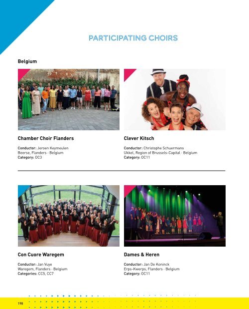 World Choir Games Flanders 2021 - Program Book