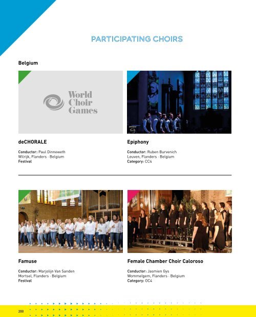 World Choir Games Flanders 2021 - Program Book