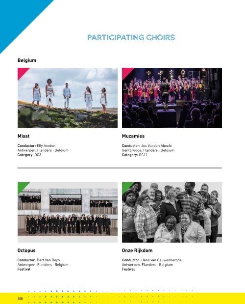 World Choir Games Flanders 2021 - Program Book