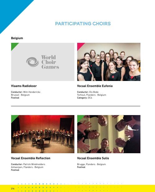 World Choir Games Flanders 2021 - Program Book