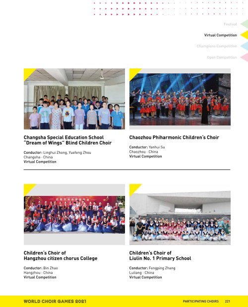 World Choir Games Flanders 2021 - Program Book