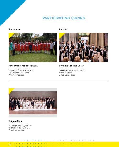 World Choir Games Flanders 2021 - Program Book