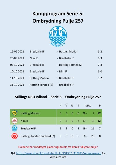 2021 - Nr. 08 - Bredballe IF - Silkeborg KFUM - 311021