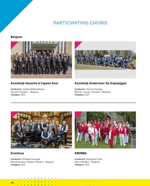 World Choir Games Flanders 2021 - Participating Choirs