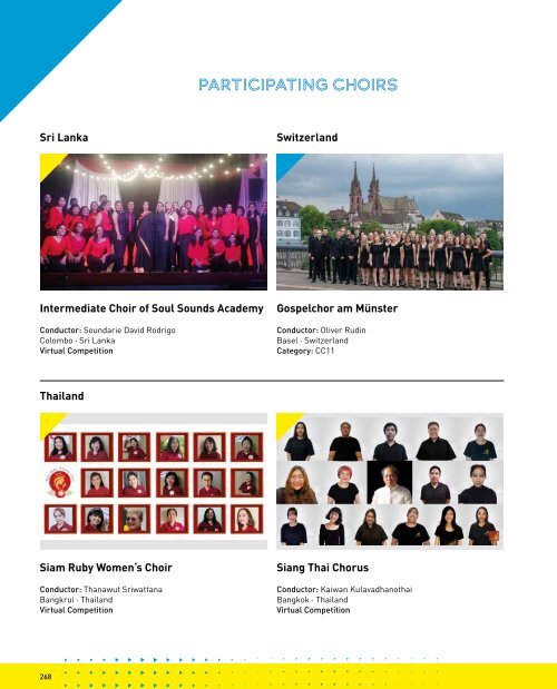 World Choir Games Flanders 2021 - Participating Choirs