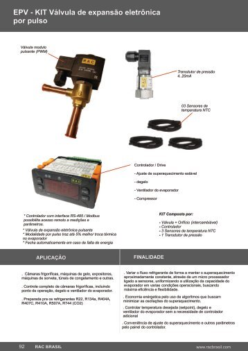 VALVULA EXPANSAO ELETRONICA EPV - RAC BRASIL