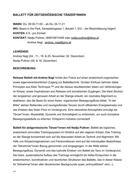 PRO-TRAINING VIENNA 21