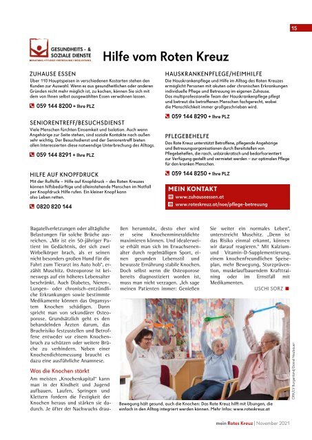 Mein Rotes Kreuz 04/2021 - Ausgabe Niederösterreich