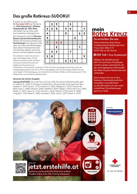 Mein Rotes Kreuz 04/2021 - Ausgabe Niederösterreich