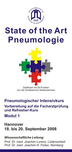 State of the Art Pneumologie Pneumologischer Intensivkurs