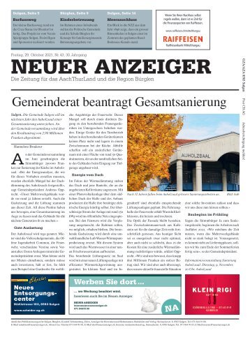 Neuer Anzeiger 29. Oktober 2021