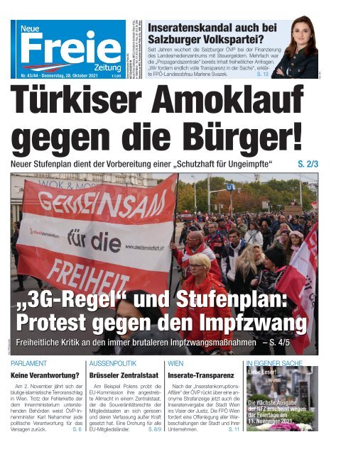 Türkiser Amoklauf gegen die Bürger