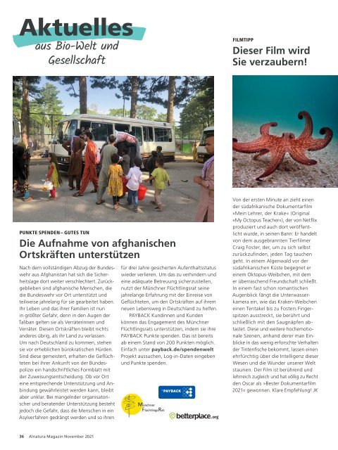 Alnatura Magazin November 2021