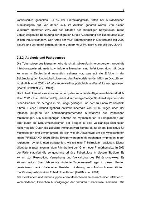 Untersuchungen zum Argininstoffwechsel bei Mycobacterium bovis ...