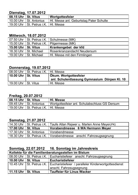 Pfarreiengemeinschaft - Katholische Pfarrgemeinde Sankt Vitus ...