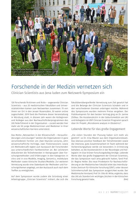 UKJ-Klinikmagazin 3/2021