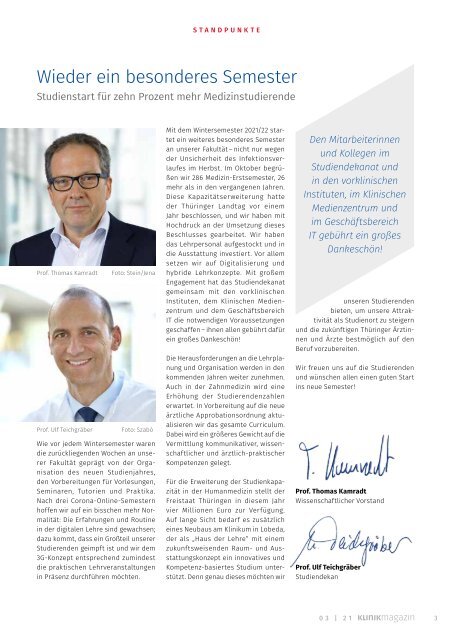 UKJ-Klinikmagazin 3/2021