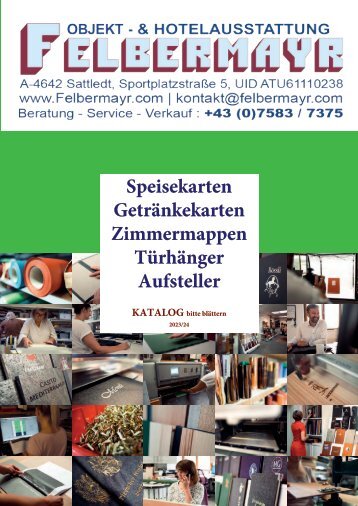 Katalog Speise- und Getränkekarten RE24