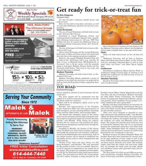 Groveport Messenger - October 17th, 2021