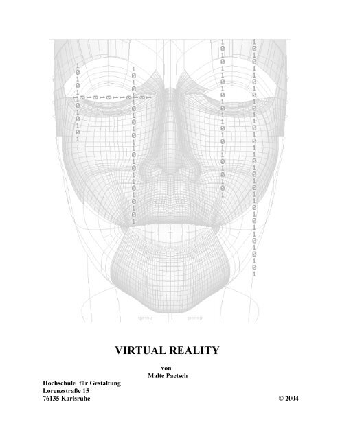 Virtual Reality - Staatliche Hochschule für Gestaltung Karlsruhe