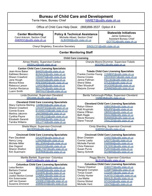 Odjfs Child Care Payment Chart