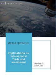 Megatrends and Their Implications for International Trade and Investment 