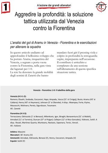 Aggredire la profondità: la soluzione tattica utilizzata dal Venezia contro la Fiorentina