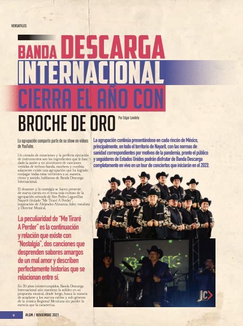 La Gorda Magazine Año 7 Edición Número 81 Noviembre 2021 Portada: Hijos De Barrón