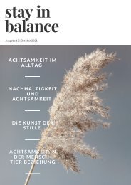 Stay in Balance - Ausgabe 13