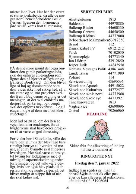 RINGTOFTE NYT - nr. 3, OKTOBER 2021 - enkeltsidet