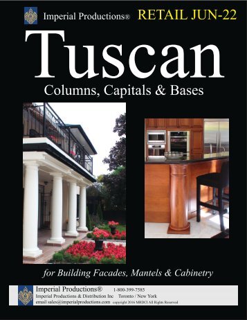Imperial Productions Tuscan Columns Catalog