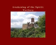 Awakening of the Spirit  Wartburg