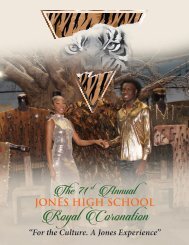 Jones High School 2021-2022 Coronation Book
