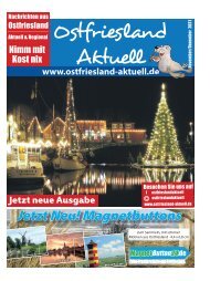 Ostfriesland Aktuell - Ausgabe November/Dezember 2021