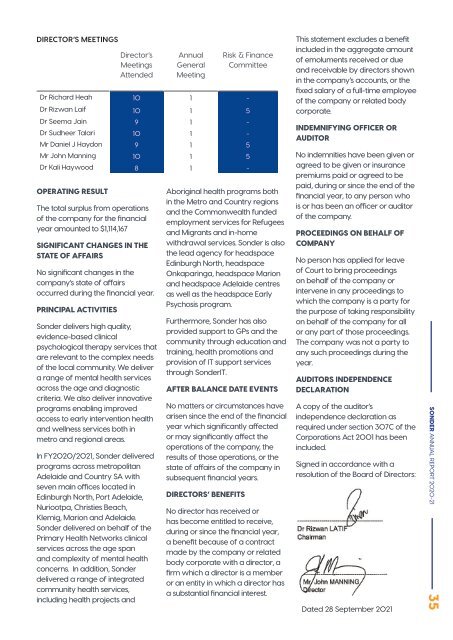 Sonder Annual Report 2020 - 21