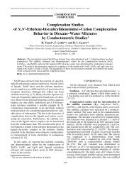Complexation Studies of N,N'-Ethylene-bis(salicylideneimine ...