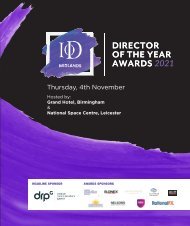 IoD Midlands Director of the Year Awards 