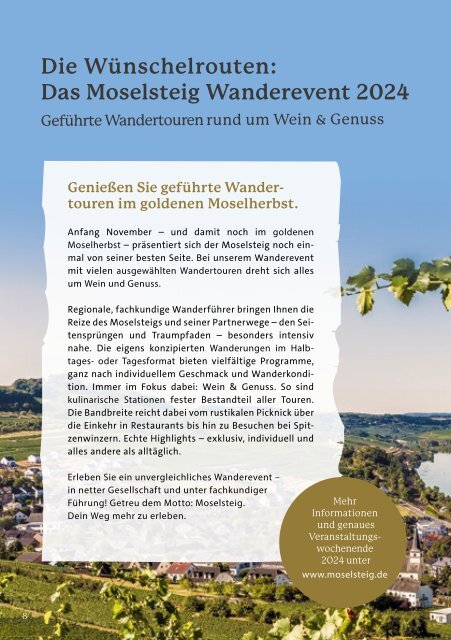 Wandern auf dem Moselsteig 2024