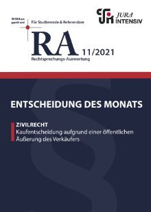 RA 11/2021 - Entscheidung des Monats