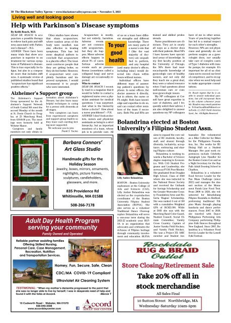 Blackstone Valley Xpress November 11, 2021